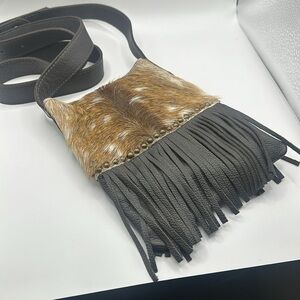 LUCCHESE fringe crossbody bag